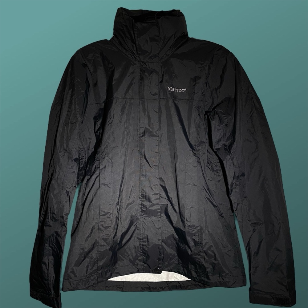 Marmot PreCip Black Rain Jacket – Women’s XS